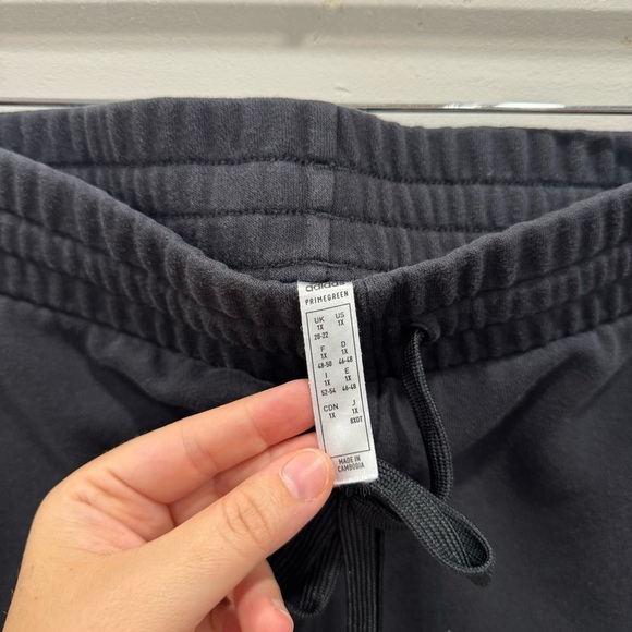 Adidas x Zoe Saldana Women’s Drawstring 3 Stripe Shorts Black Size 1X - Picture 4 of 6